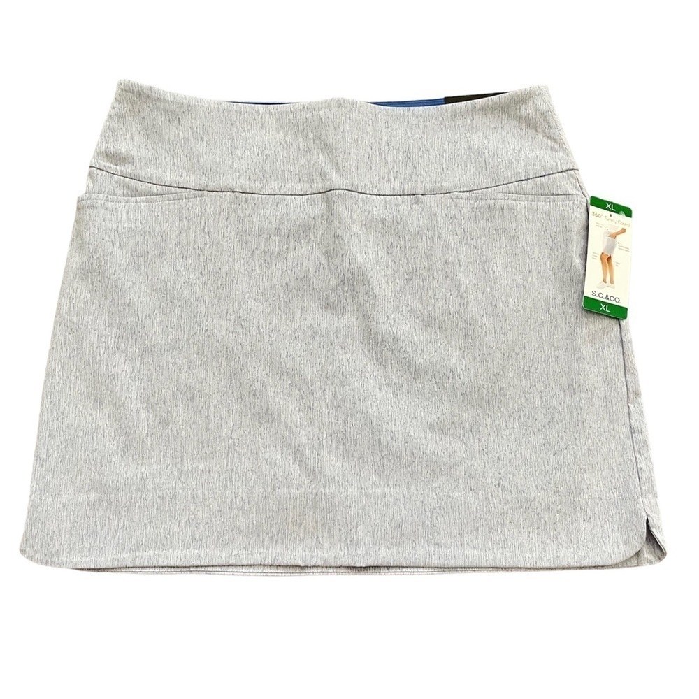 S.C & Co Womens Skort Xl Blue Athleisure Mom Skirts Tennis Preppy Nwt Resortwear